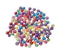 Lot de 100 perles intercalaires en forme de rose de 10 mm pour bijoux, loisirs créatifs, colliers, bracelets, breloques pratiques et utiles, créatives et exquises