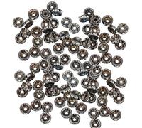 Lot de 100 perles intercalaires en strass en cristal pour la fabrication de bracelets et colliers
