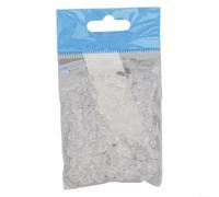 Lot de 100 perles ovales en plastique pour pêche en mer, avec un look clair et attrayant (grande transparente)