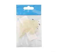 Lot de 100 perles ovales en plastique transparent en forme de croix - Composants essentiels pour l'artisanat - Leurres de pêche de qualité professionnelle (petit lumineux)