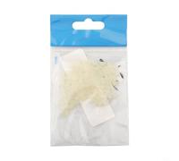Lot de 100 perles ovales transparentes en forme de croix pour une pêche optimisée avec perceuse à perles (petite lumineuse)