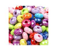 Lot de 100 perles Pony rondes et plates de 14 mm pour loisirs créatifs, fabrication de bijoux (3)