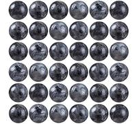 Lot de 100 perles rondes en pierre naturelle de 6 mm avec labradorite noire avec cordon élastique pour fabrication de bracelets, colliers, bijoux