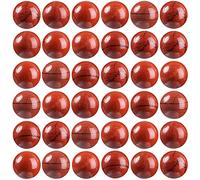 Lot de 100 perles rondes en pierre naturelle de 6 mm en jaspe rouge avec cordon élastique pour fabrication de bracelets, colliers, bijoux