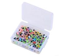 Lot de 100 perles rondes œil de poisson pour les créateurs de leurres créatifs qui cherchent à ajouter de la profondeur et du réalisme à leurs designs (6 mm)