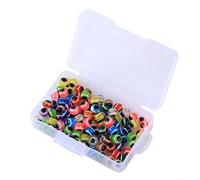 Lot de 100 perles rondes œil de poisson pour les créateurs de leurres créatifs qui cherchent à ajouter de la profondeur et du réalisme à leurs designs (8 mm)