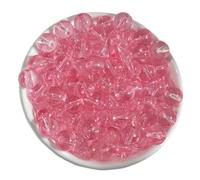 Lot de 100 perles rondes transparentes colorées de 8 mm pour fabrication de bijoux, colliers, bracelets