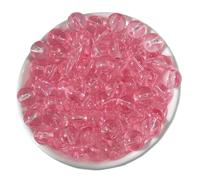 Lot de 100 perles rondes transparentes colorées en verre de 8 mm pour loisirs créatifs, bijoux, colliers, bracelets, accessoires