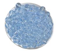 Lot de 100 perles rondes transparentes colorées en verre de 8 mm pour loisirs créatifs, bijoux, colliers, bracelets, accessoires en cristal
