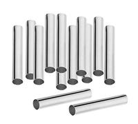 Lot de 100 perles tubulaires longues droites lisses en cuivre 30 mm 4 mm Platine