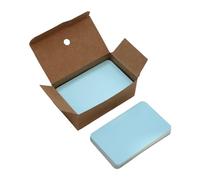 Lot de 100 petites cartes de visite vierges 3,5 x 2 pour invitations de fête, loisirs créatifs, bleu, 89 x 52 mm