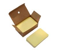 Lot de 100 petites cartes de visite vierges 3,5 x 2 pour invitations de fête, loisirs créatifs, jaune, 89 x 52 mm