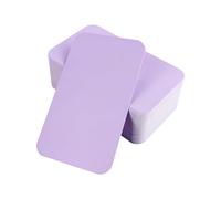 Lot de 100 petites cartes vierges vierges pour notes, cartes de visite, cartes cadeaux, cartes de message, cartes de visite (violet clair)