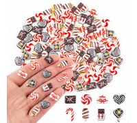 Lot de 100 petites décorations de Noël en résine pour maison de poupée, mini choses pour jardin féérique, décoration d'aménagement paysager