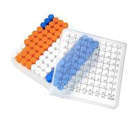 Lot de 100 petites fioles en plastique de 2 ml avec bouchons à vis pour échantillons de tubes de cryotubes, matériau PP, sans DNase, RNase, ADN humain