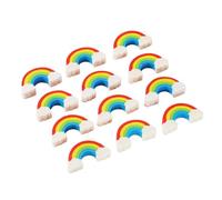 Lot de 100 petites gommes arc-en-ciel sans danger pour les matériaux primaires Décoration Art Donations Colorées pour enfants