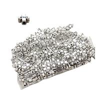 Lot de 100 petites perles d'espacement en métal antique en forme de croix sacrée pour la fabrication de bracelets, colliers, bijoux, petites perles intercalaires en alliage de zinc