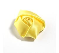 Lot de 100 petites roses artificielles de 5 cm - Roses en satin - Pour travaux manuels, décoration de maison, mariage, etc. - Jaune