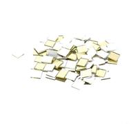 Lot de 100 petits carreaux carrés autocollants en forme de boule disco pour décoration murale d'intérieur, salle de bain, chambre à coucher - Argenté, doré, or rose (doré) - 10 x 10 mm