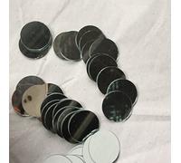 Lot de 100 petits miroirs ronds pour les travaux manuels et la décoration - Véritables miroirs de mosaïque (2x2cm)