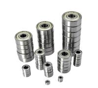 Lot de 100 petits roulements miniatures, diamètre intérieur: 2mm, 3mm, 4mm, 5mm, 6mm, 7mm, 8mm, 9mm, 10mm, 3x7x3mm, 5x10x4mm, 5x11x4mm, 8x22x7mm, 10x15x4mm(10x15x4mm)