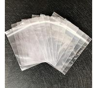 Lot de 100 petits sacs en plastique transparent refermables (12 x 17 cm)