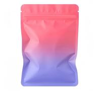 Lot de 100 petits sacs refermables en Mylar avec fermeture à glissière en aluminium - Anti-odeurs - 3,5 - Pour nourriture, bijoux, appareils électroniques (rouge-violet, 10,5 x 15 cm)