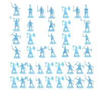 Lot de 100 Petits Soldats - Ensemble de Militaires 4 Couleurs avec 12 Poses d'Action pour Jeux de Guerre | Figurines Miniatures en Plastique destinées aux Projets Scolaires & Scènes de Bataille, Faire