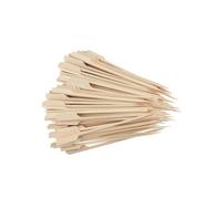 Lot de 100 pics en bois brochettes de 15 cm Fackelmann Single Use