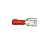 Lot de 100 pièces Bornes Faston femelles isolées pour câbles de 1,5 à 2,5 mm² 6,35 mm Electro DH Manchon de couleur bleu 10.916/6.3/Z 8430552103072