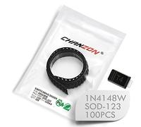 (Lot de 100 pièces) Chanzon 1N4148W Diodes de commutation rapide SMD petit signal haute vitesse 150mA 75V SOD-123 IN4148W 150 mA 75 Volt (marquage T4)