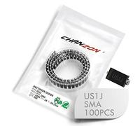 (Lot de 100 pièces) Chanzon Diode de redressement à récupération ultra rapide US1J SMD 1A 600V 50-75ns SMA (DO-214AC) Diodes électroniques 1 Amp 600 Volt
