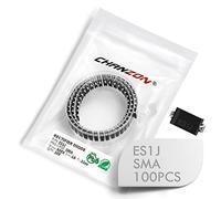 (Lot de 100 pièces) Chanzon Redresseur à récupération super rapide à diodeSMD ES1J 1A 600V 35ns SMA (DO-214AC) Diodes électroniques 1 Amp 600 Volt