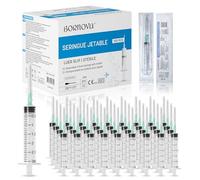 Lot de 100 Pièces distributeurs de liquides 3ml 5ml distributeurs de liquides Avec 21g Luer Slip (pré-montée) distributeurs de liquides Plastique de Qualité, Mesure De Liquides (3 ML / 100 PCS)