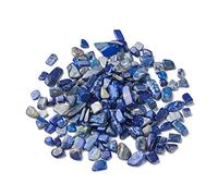 Lot de 100 pierres en lapis-lazuli roulées de 4 mm à 15 mm en lapis-lazuli en pierre semi-précieuse pour bijoux