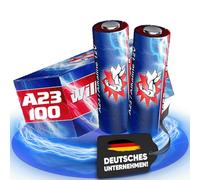 Lot de 100 Piles alcalines A23 12 V Wilhelm MN21 V23GA 23 A L1028 12 V 55 mAh