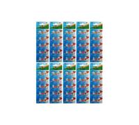 Lot de 100 Piles bouton plates type AG5 1,5V compatible 393A / 46LR / LR754 / 193 - Visiodirect - G