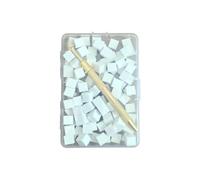 Lot de 100 pinceaux à ongles avec stylo de préhension - En coton - Légers - Pour femmes et filles - Blanc/coloré