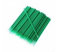 Lot de 100 pinceaux jetables avec pointe super fine et flexible pour retouche automobile et utilisation de loisirs (vert)