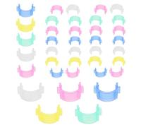Lot de 100 pinces à bobine de couture en forme de demi-lune, support de fil anti-chute pour matelassage et broderie, pinces multi-usages, couleur aléatoire, matériau ABS