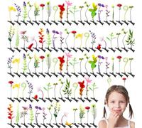 Lot de 100 pinces à cheveux en forme de pousses de haricots, accessoires à cheveux amusants pour femmes, filles, enfants, fête à la maison, école