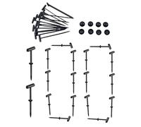 Lot de 100 pinces à cravate - Boucles d'attache de câble pour la gestion des fils | Outil de fixation avec prise en main sûre, attaches polyvalentes pour jardin, tuyau, camping, organisation