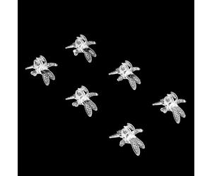 Lot de 100 Pinces à Orchidées en Plastique avec Un Design Mignon pour Soutenir Les Tiges de Fleurs, Mini Clips Faciles à Utiliser pour Orchidées, Tomates, Plastique Durable, Taille 3,5 X 3,5