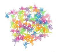 Lot de 100 pinces à plantes en forme de libellule en plastique pour plantes grimpantes, orchidées et fleurs, meilleure aide aux intempéries à fixer sur des tiges, réutilisables, blanc (7 couleurs)