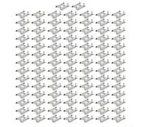 Lot de 100 pinces conductrices de mise à la terre pour systèmes de montage de panneaux solaires supportant une décharge sûre des courants de défaut dans les réseaux d'énergie photovoltaïque