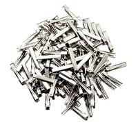 Lot de 100 pinces crocodiles en métal argenté pour cheveux | Nœuds à cheveux à faire soi-même | Design de dents pour cheveux épais ou fins | Fournitures d'artisanat pour l'art coiffant - 4 cm (lot de