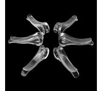 Lot de 100 pinces crocodiles en plastique transparent en forme de U pour chemises, vêtements, pinces à linge pour cravates, chaussettes, pantalons, linge, rangement et organisation, épingles à