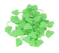 Lot de 100 pinces de serre à double tête 6 mm en PP vert clair