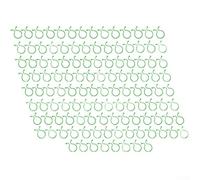 Lot de 100 pinces de support pour plantes, attaches de jardin en forme de huit pour vignes, fleurs, légumes, attaches de treillis en plastique pour favoriser une croissance saine, vert