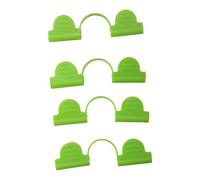 Lot de 100 pinces en plastique pour serre - Clips à double tête pour filet d'ombrage pour une fixation sûre et résistante aux intempéries dans les serres, les jardins et l'extérieur (7 mm)
